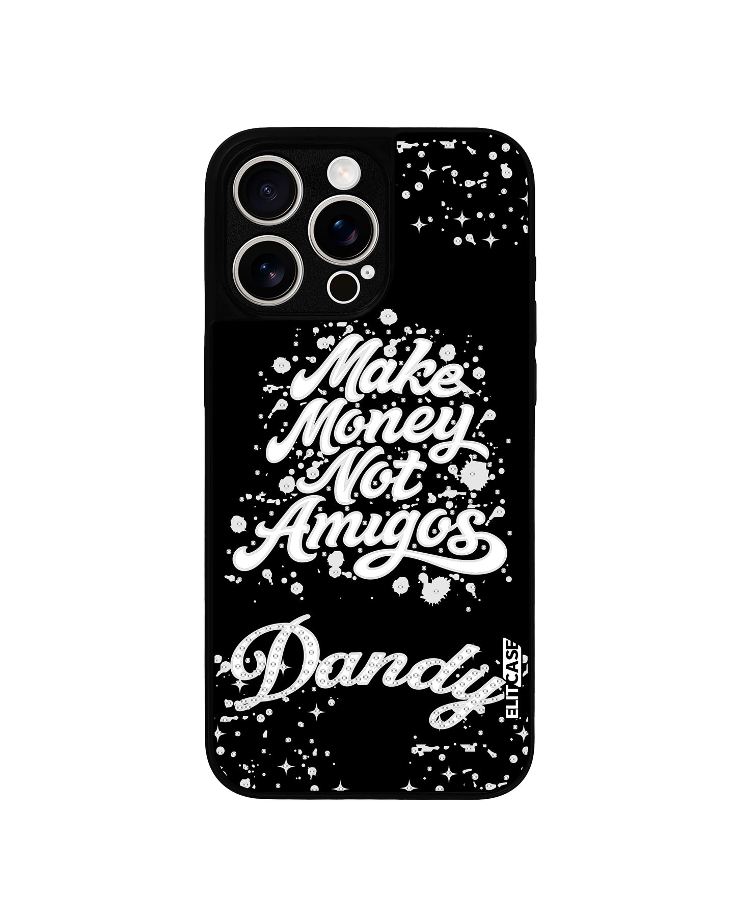 Funda personalizada Borde Negro para celular inspirada en DANDY HATS - MAKE MONEY NOT AMIGOS de la marca ELITCASE.